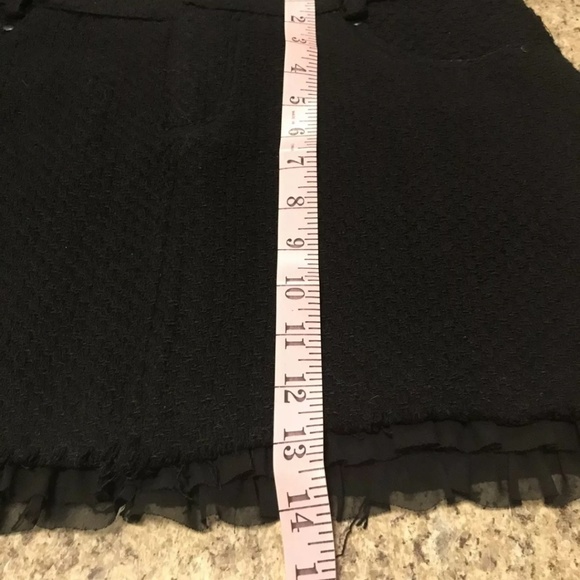 Urban Behavior Black Tweed Style Mini Skirt Size M - Picture 7 of 8